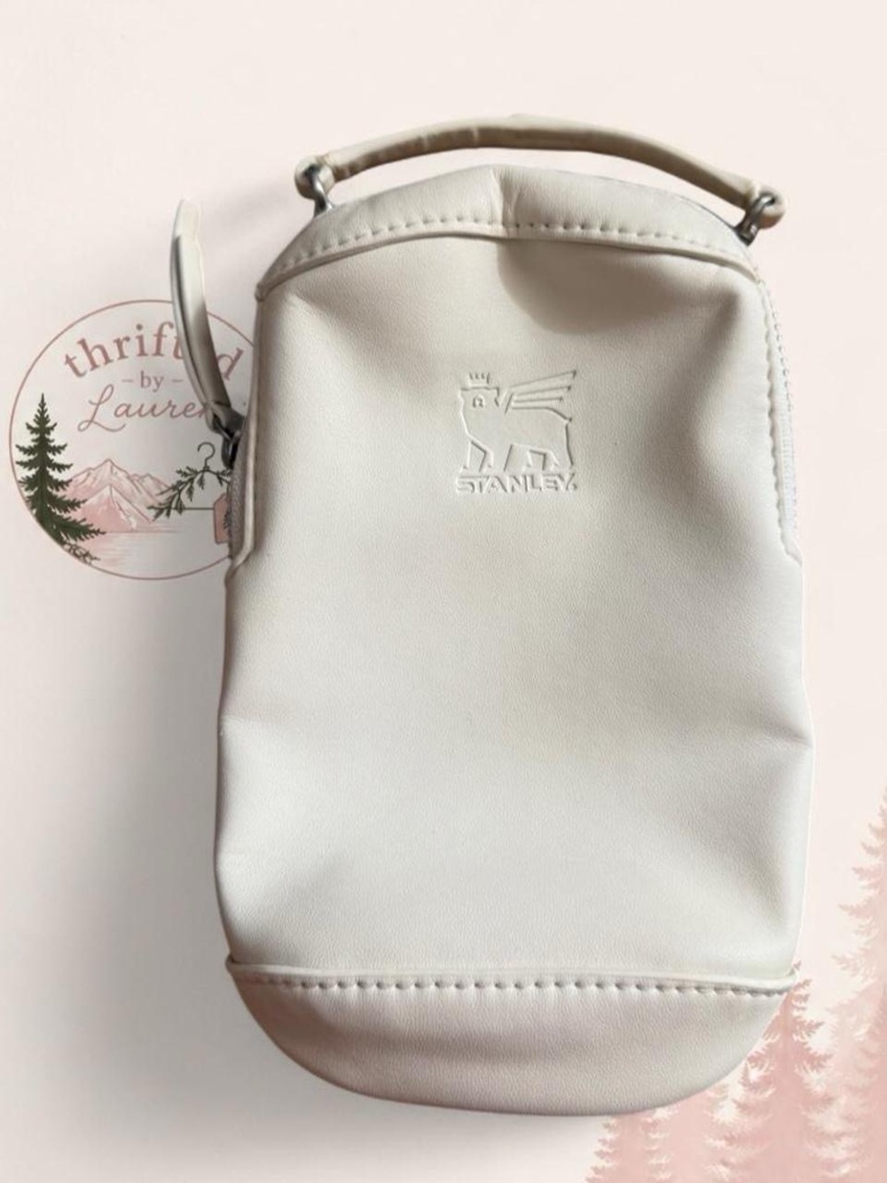 Stanley All Day Quencher Carry-All Cream Tumbler Bag